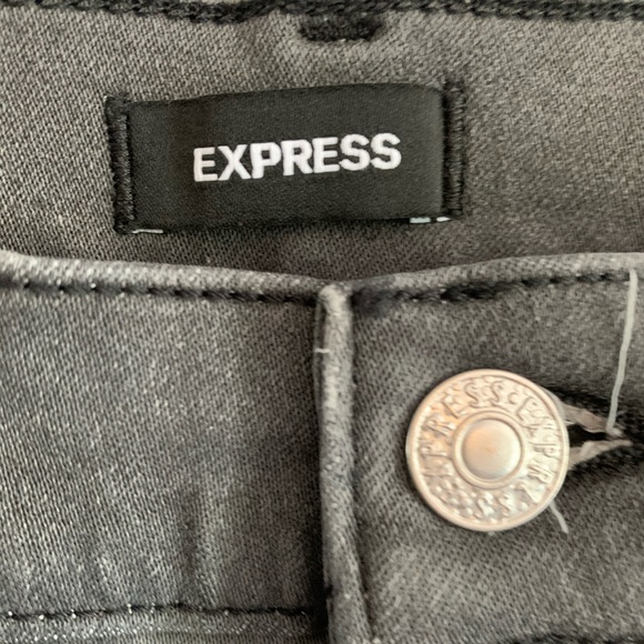 **SOLD** Express flare high rise jeans. - Picture 2 of 4